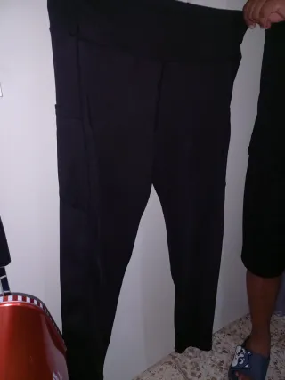 Mallas negras 2XL con bolsillos