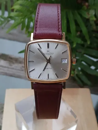 Hamilton Masterpiece Cuarzo Marrón/Dorado