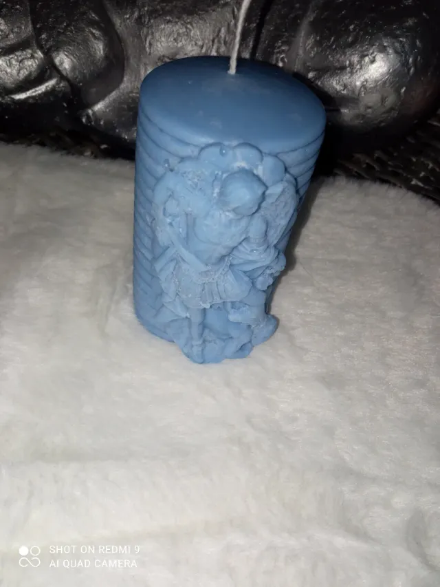 Velón azul del Arcángel San Miguel