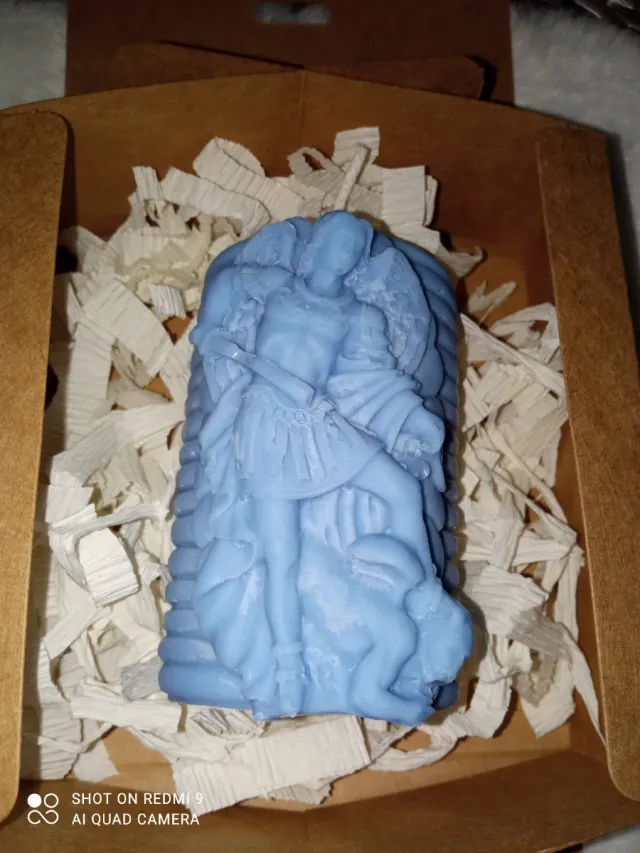 Velón azul del Arcángel San Miguel