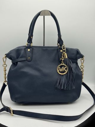 Bolso Michael Kors Azul y Dorado