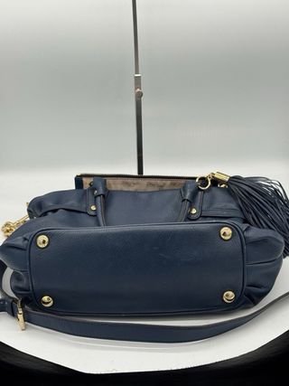 Bolso Michael Kors Azul y Dorado