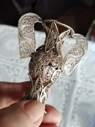 Jarrón Orfebrería Plata Ley