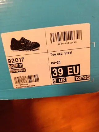 Zapatos de seguridad ROBUSTA talla 39