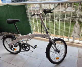 Bicicleta plegable Waycool blanca
