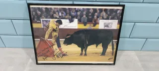 Cuadro taurino con firma de Abel Valls.