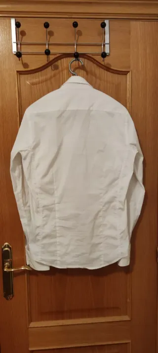 Camisa Blanca Roberto Brassi Talla M Ajustada