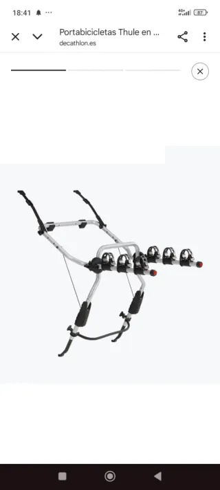 Portabicicletas Thule se alquila