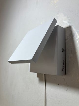 Lampada parete regolabile Led metallo bianco