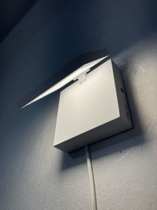 Lampada parete regolabile Led metallo bianco