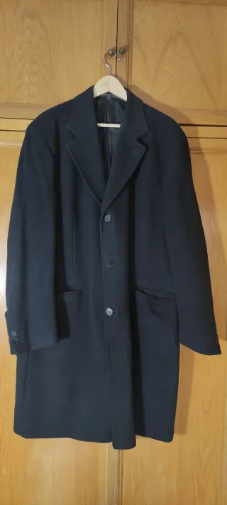 Abrigo de paño invierno hombre