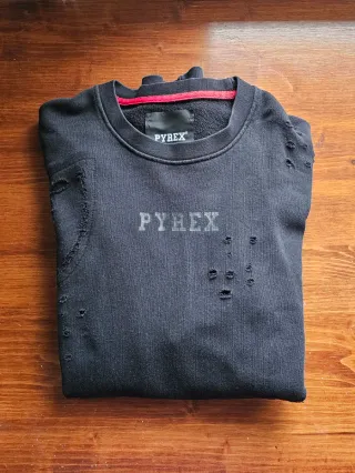 Felpa Pyrex Uomo Nera 