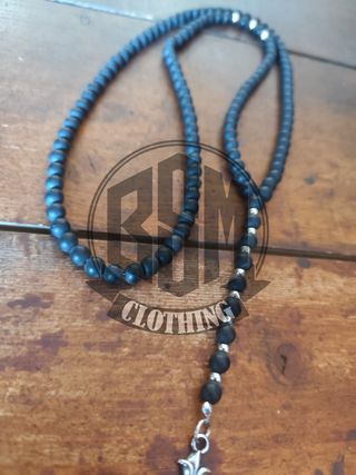 Rosario - Collana con Croce Rosa