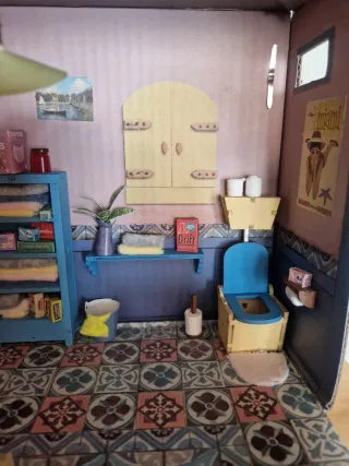 Casa de muñecas baño Sam & Julia