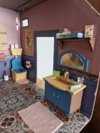 Casa de muñecas baño Sam & Julia