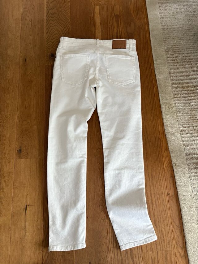Pantalones vaqueros blancos Mango elásticos
