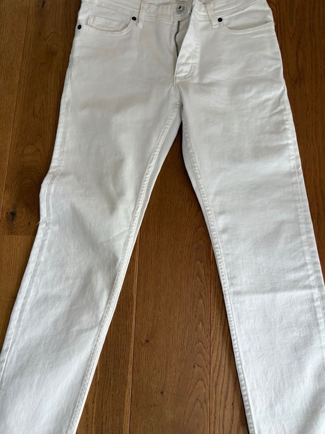 Pantalones vaqueros blancos Mango elásticos