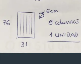 Radiador de hierro fundido blanco