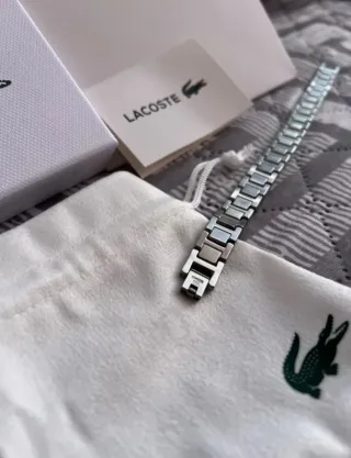 Pulsera Lacoste plateada 
