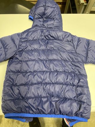 Piumino Benetton blu bimbo con cappuccio