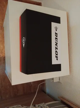 Zapatos de trabajo Dunlop negros y rojos