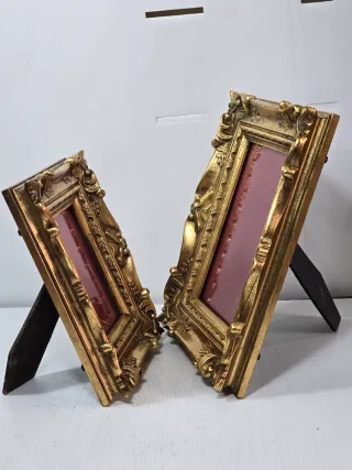 Coppia Cornici Vintage Oro