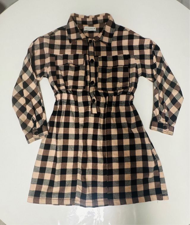 Vestido Zara cuadros talla 11-12