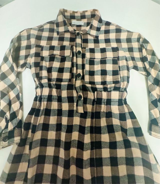 Vestido Zara cuadros talla 11-12