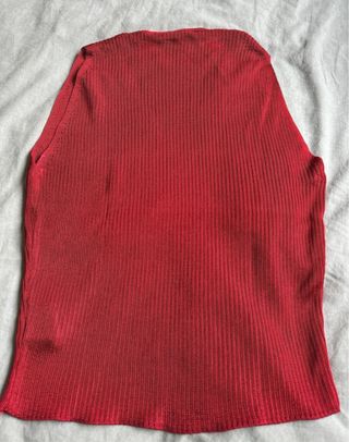 Top elegante escote pico talla XS