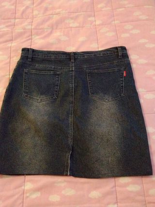 Falda vaquera elástica H&G Talla L