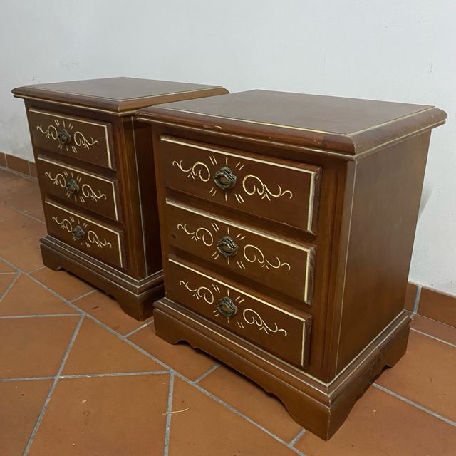 Mesitas de noche de madera (2 unidades)