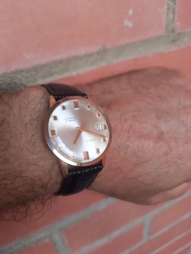 Reloj Lanco 21 Jewels Incabloc Dorado
