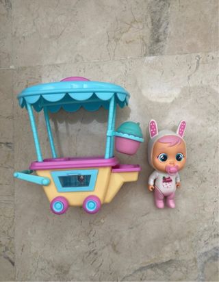 Bebés Llorones Conejo con Carrito