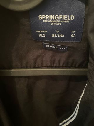 Camisa Springfield Negra Talla XL