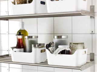 Caja de almacenaje blanca: 2 opciones.