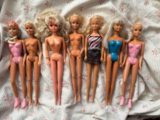 Set di bambole vintage tipo Barbie