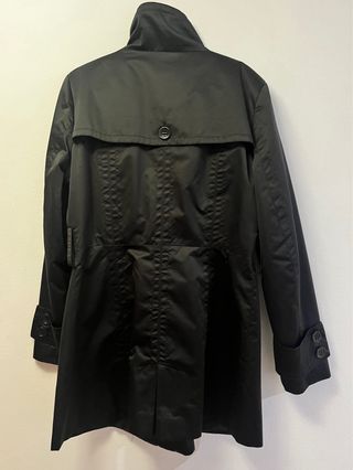 Gabardina Zara Negra Talla L