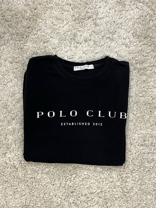 Sudadera Polo Club Negra Talla M