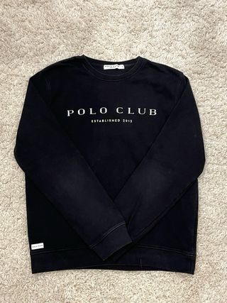 Sudadera Polo Club Negra Talla M