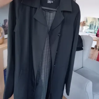 Gabardina Zara Negra Nueva