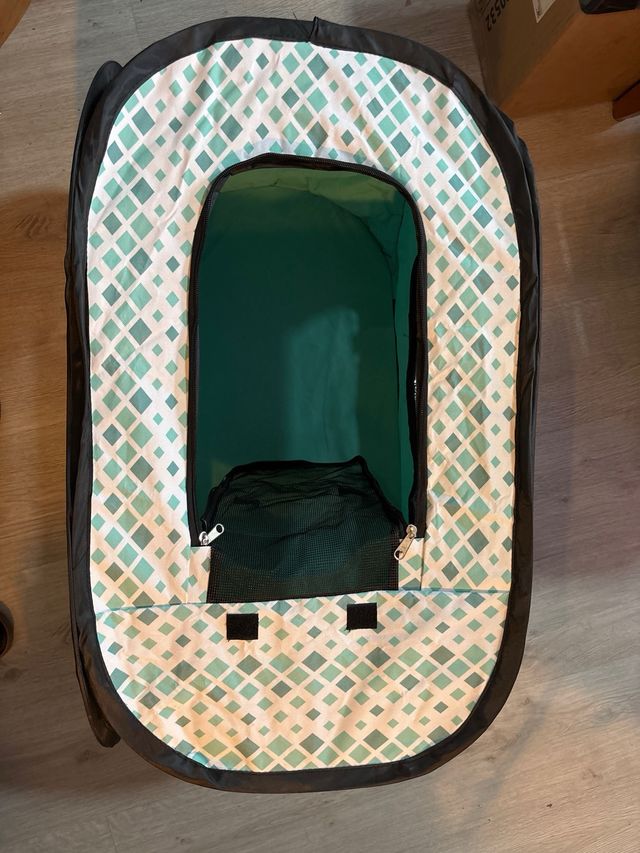 Jaula transportin perro o gato plegable