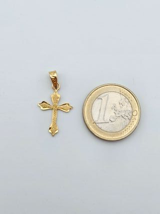 Colgante de Oro 18K, Cruz, 1,19gr, 2,5cm