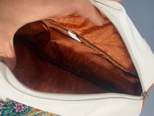 Bolso de mano Wilson blanco y marrón