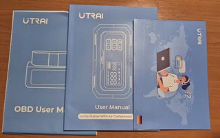 Arrancador de Coche, inflador, linterna y OBD II