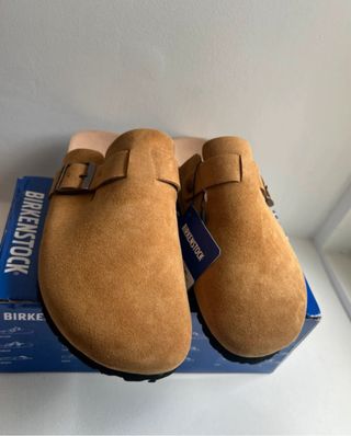 Birkenstock Boston Camel Leather