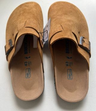 Birkenstock Boston Camel Leather