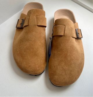 Birkenstock Boston Camel Leather