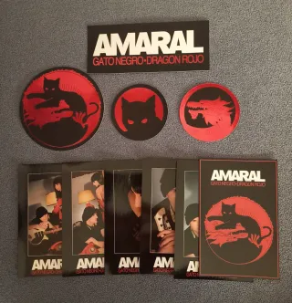 Merchandising Amaral Gato Negro Dragón Rojo