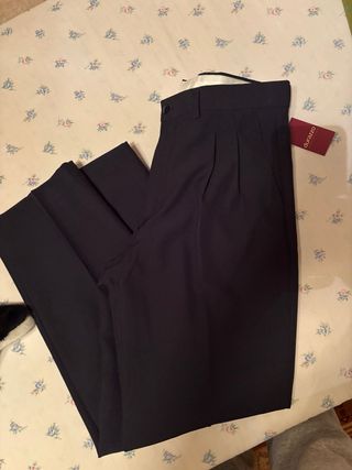 Pantalón de traje azul Durazzo