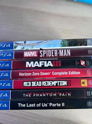 PS4 Juegos: Horizon, Spider-Man, Mafia III, RDR2
